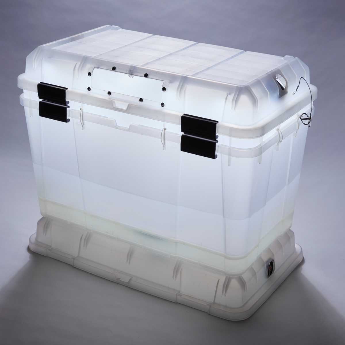 One of the first iterations of the grow chamber